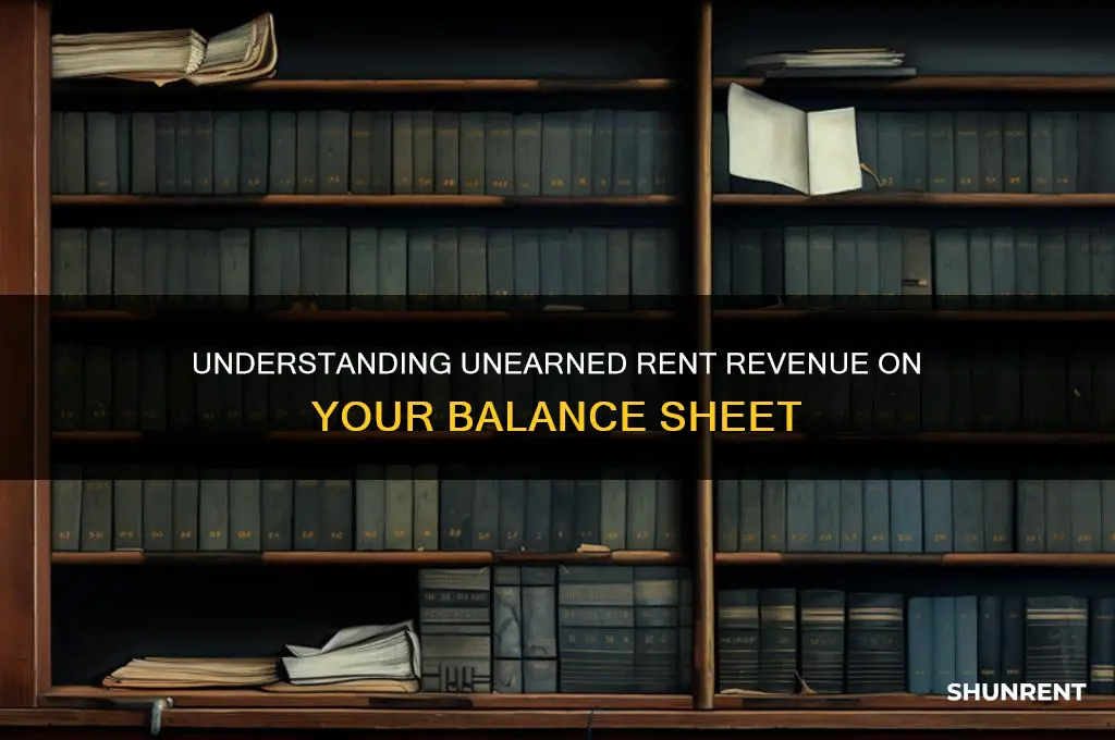 what is unearned rent revenue on balanec sheet