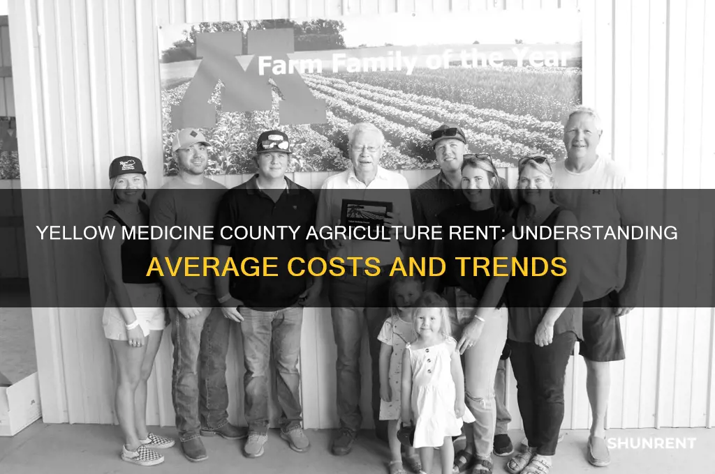 what is yellow medicine county average agriculture rent