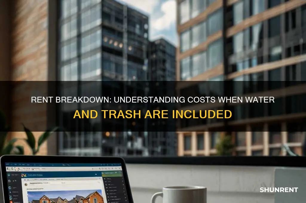 what is your rent if water and trash is included