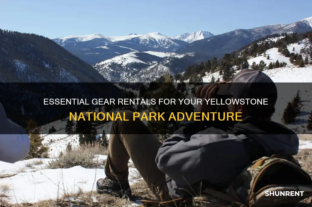 what items to rent in yellowstone national park