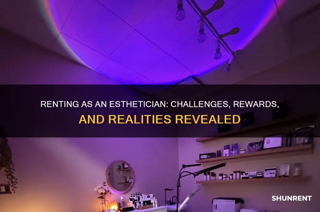what its like renting a space as an esthetician