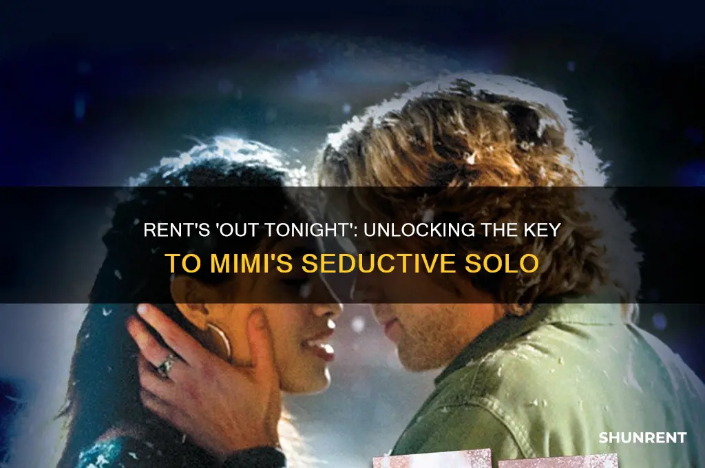 what key is out tonight in from rent