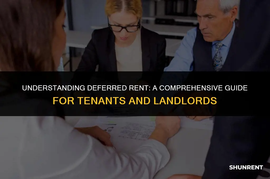 what kind of account is deferred rent