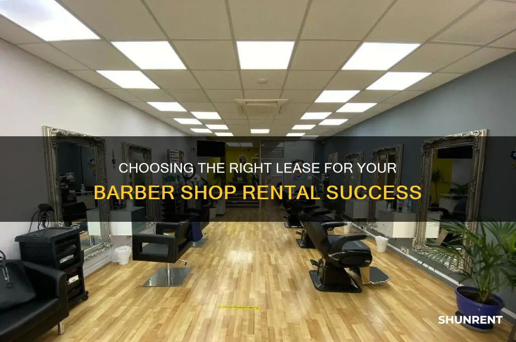 what kind of lease to rent barber shop