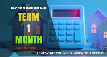 Who Rents Short-Term? Exploring the 1-Month Lease Demographic