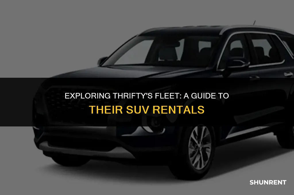 what kind of suv does thrifty rent