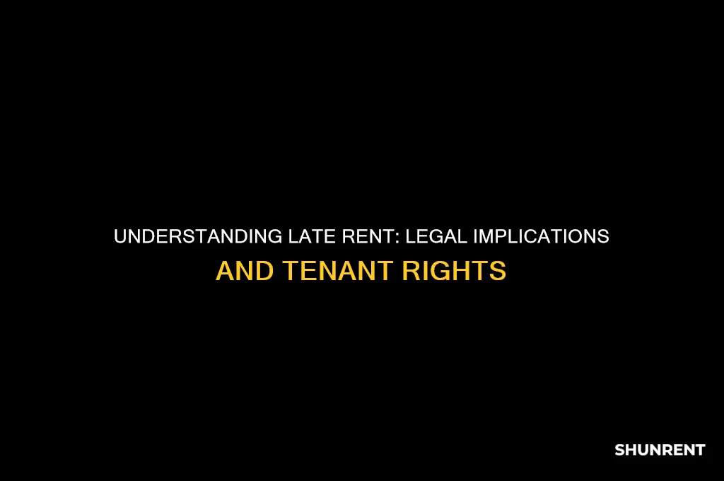 what law does late rent fall into
