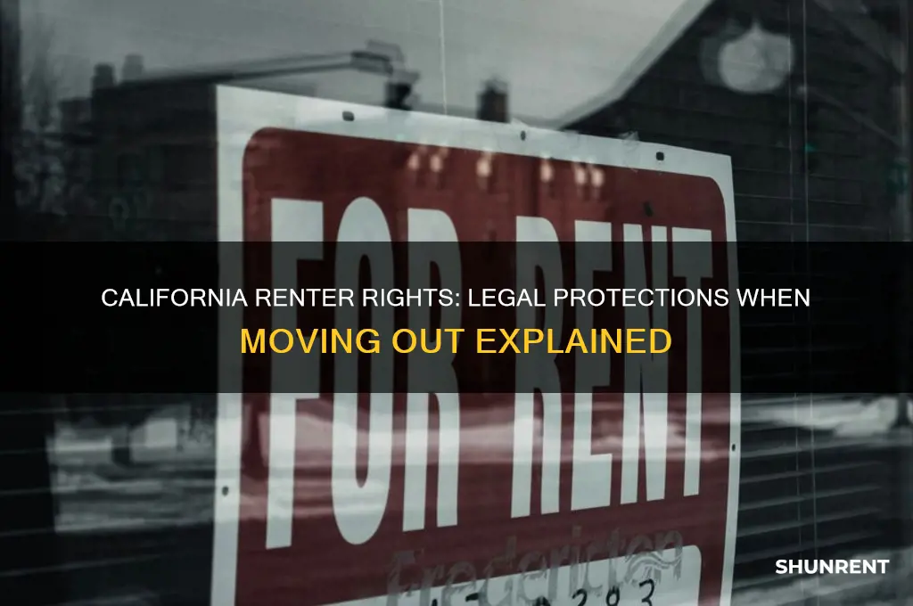 what laws in california protect a renter upon moving out