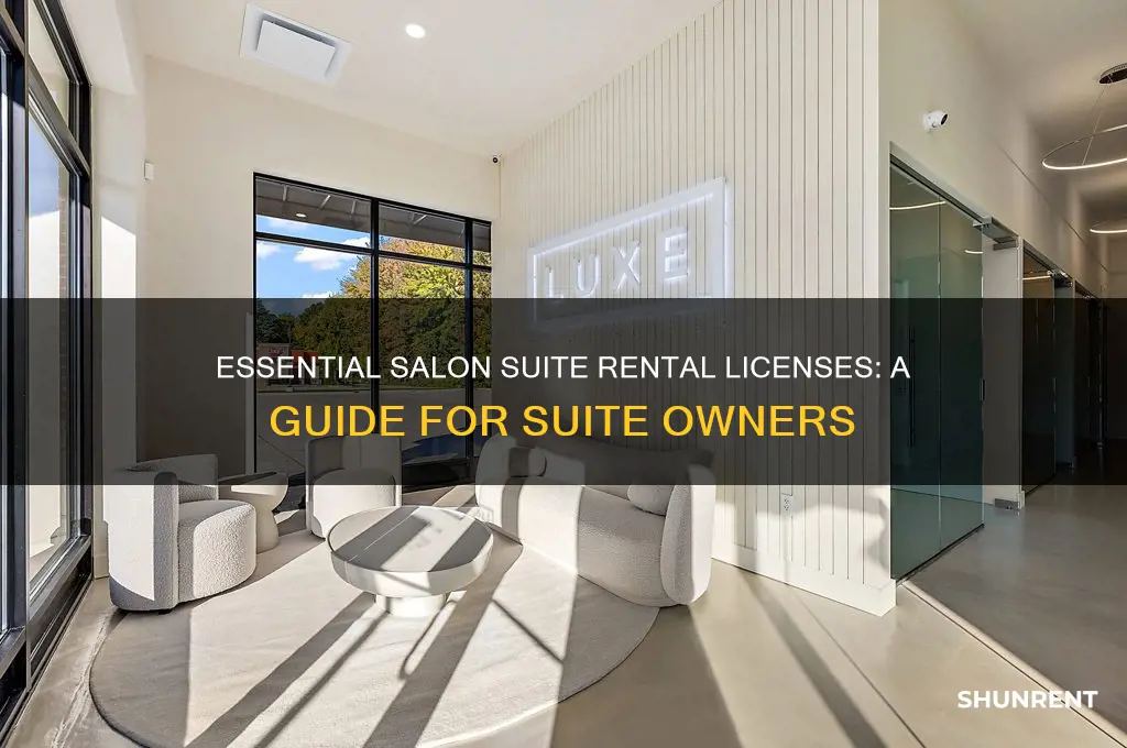 what license do i need to rent my salon suite