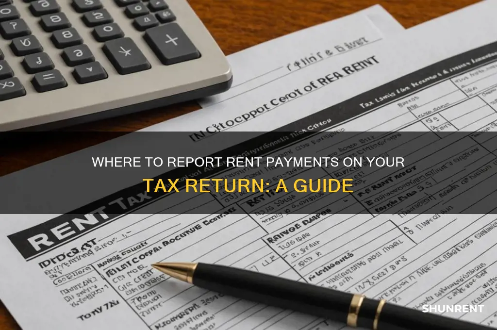 what line does rent go on tax return