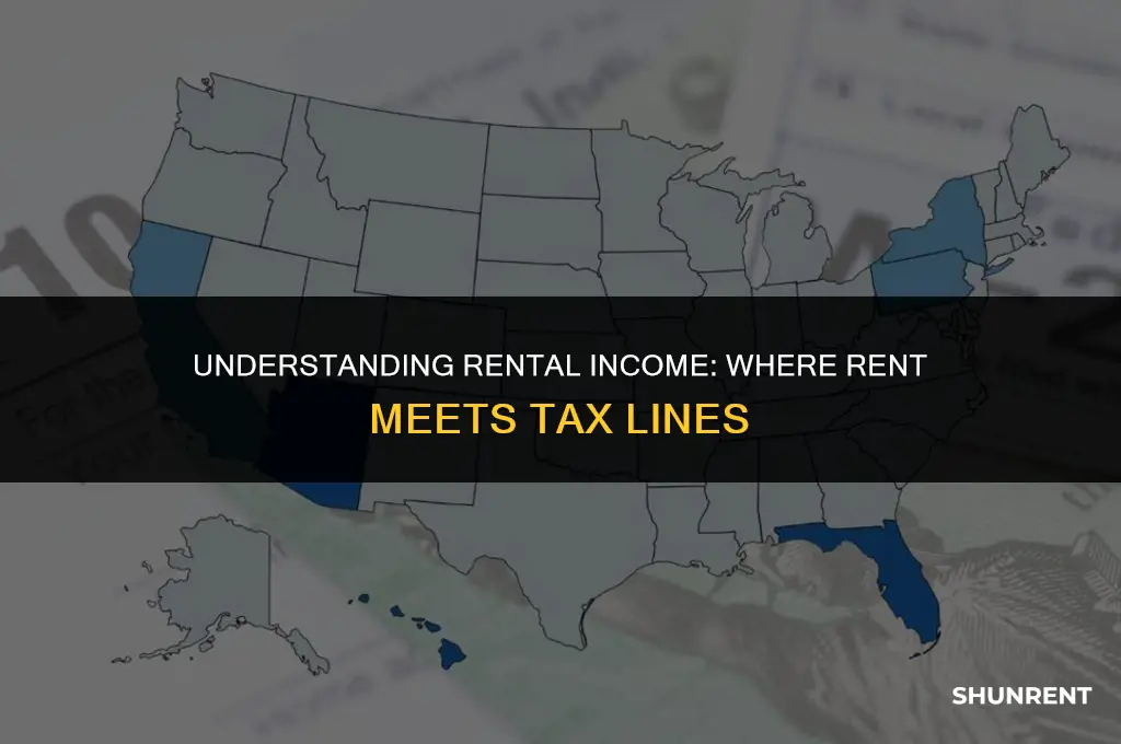 what line is rent paid on taxes
