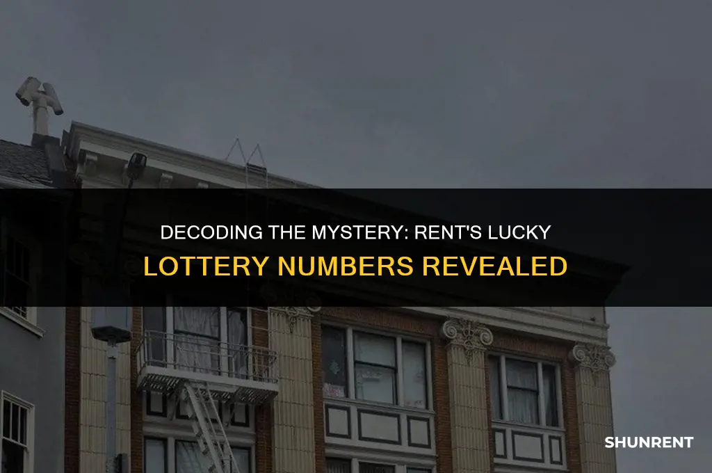 what lottery number does rent play for