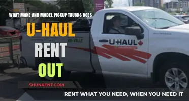 U-Haul's Pickup Truck Rental Fleet: Makes and Models Explained