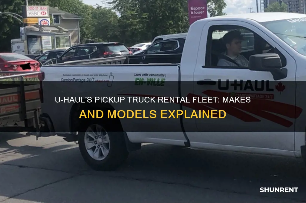 what make and model pickup trucks does u-haul rent out