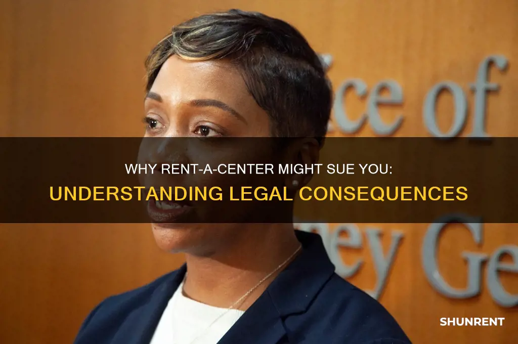 what makes rent a center take you to court