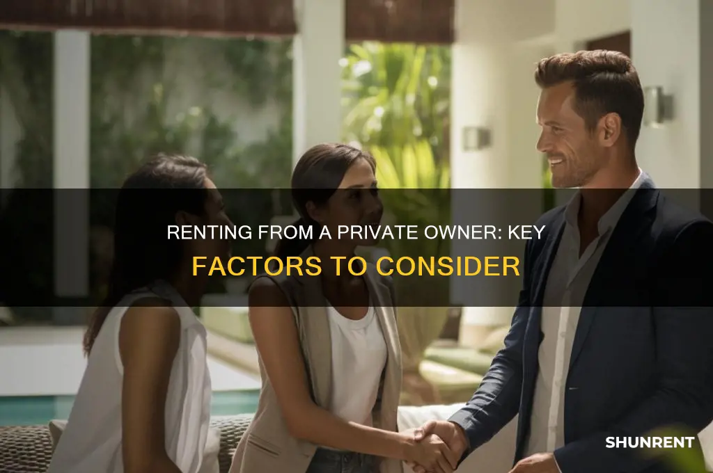 what need to look for rent from private owner