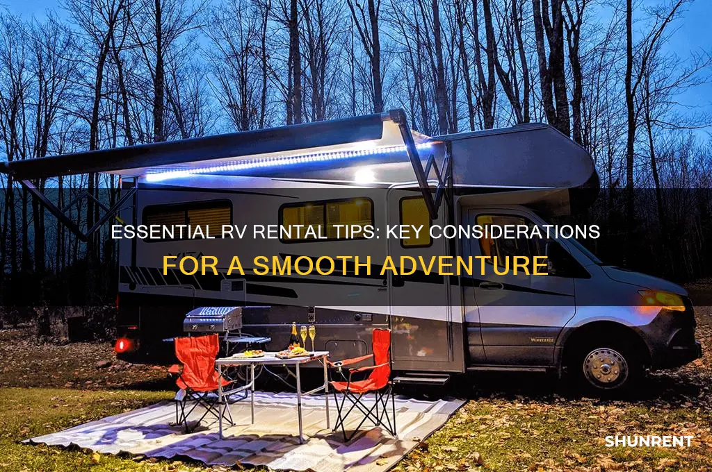 what needs to be considered when renting a rv