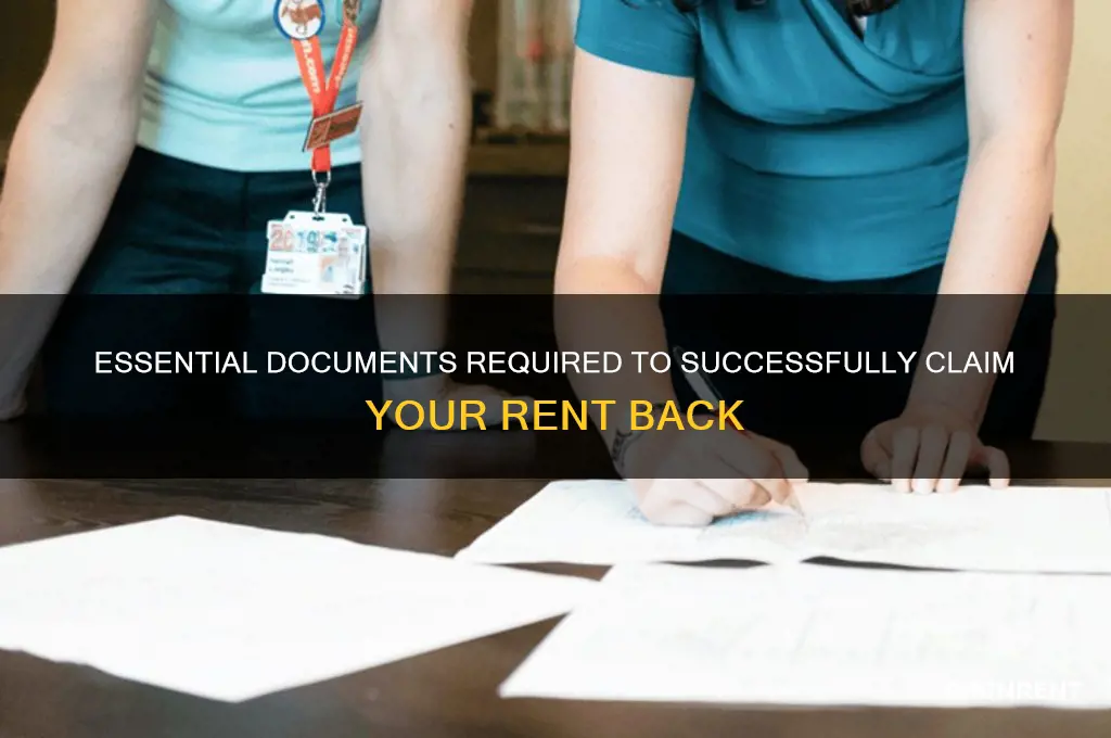 what needs to be provided to claim rent