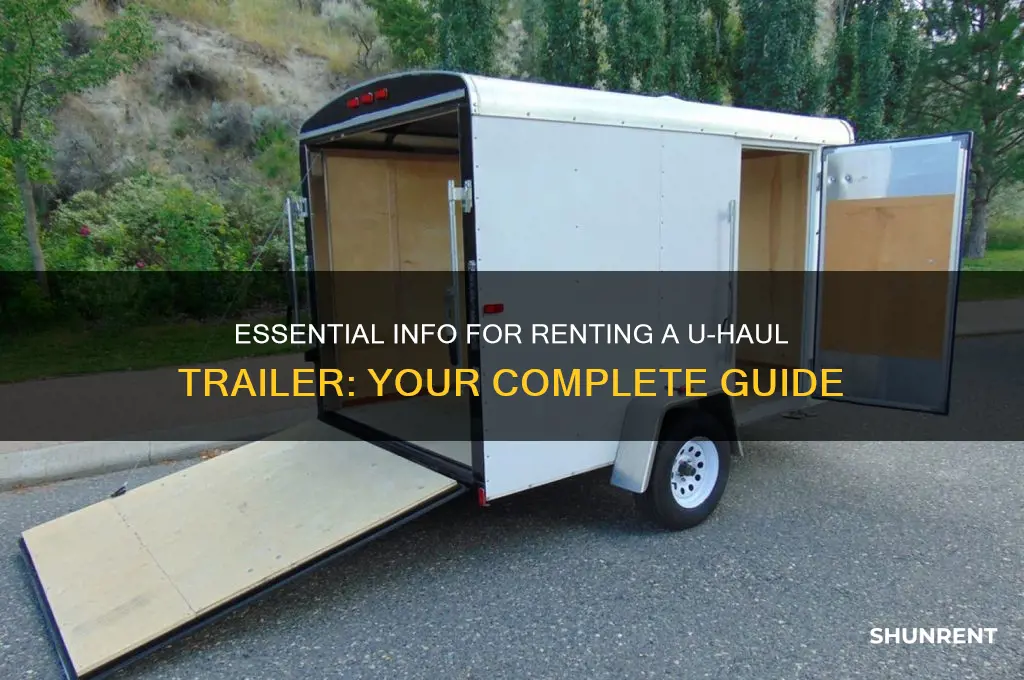 what nfo do i need to rent a uhaul trailer
