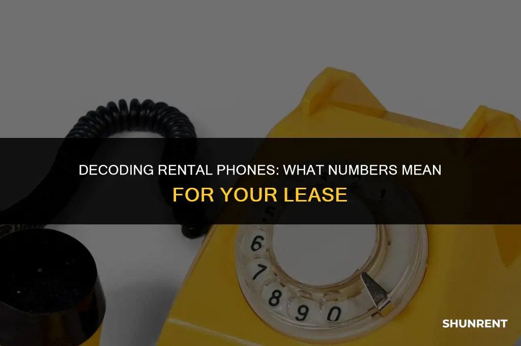 what numbers at rent on a phone