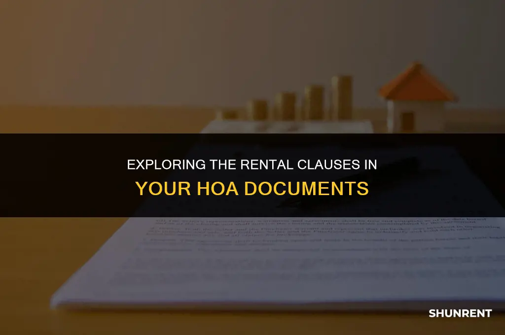 what part of hoa document has renting