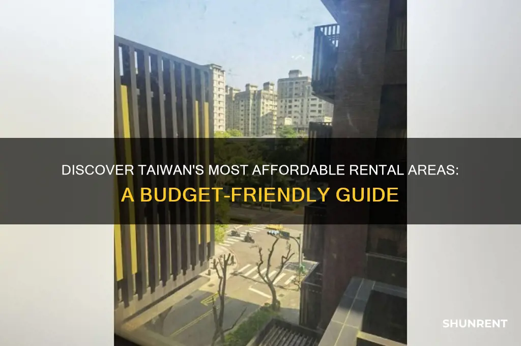 what part of taiwan has the cheapest rent