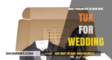 How Many Grooms Rent Tuxedos for Their Wedding Day?