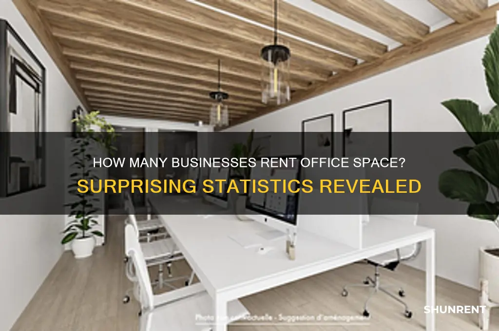 what percent of businesses rent their office space