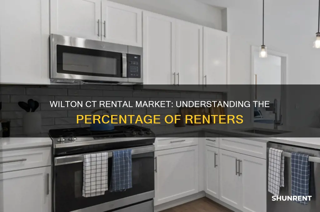 what percent of people in wilton ct rent