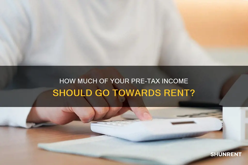 what percent of pre tax income on rent