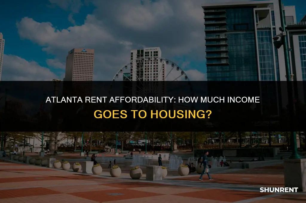 what percentage income spend on rent atlanta