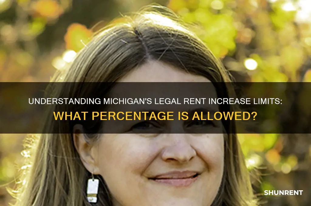 what percentage is it legal to raise rent in michigan