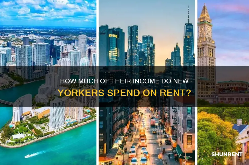 what percentage of income do new yorkers spend on rent