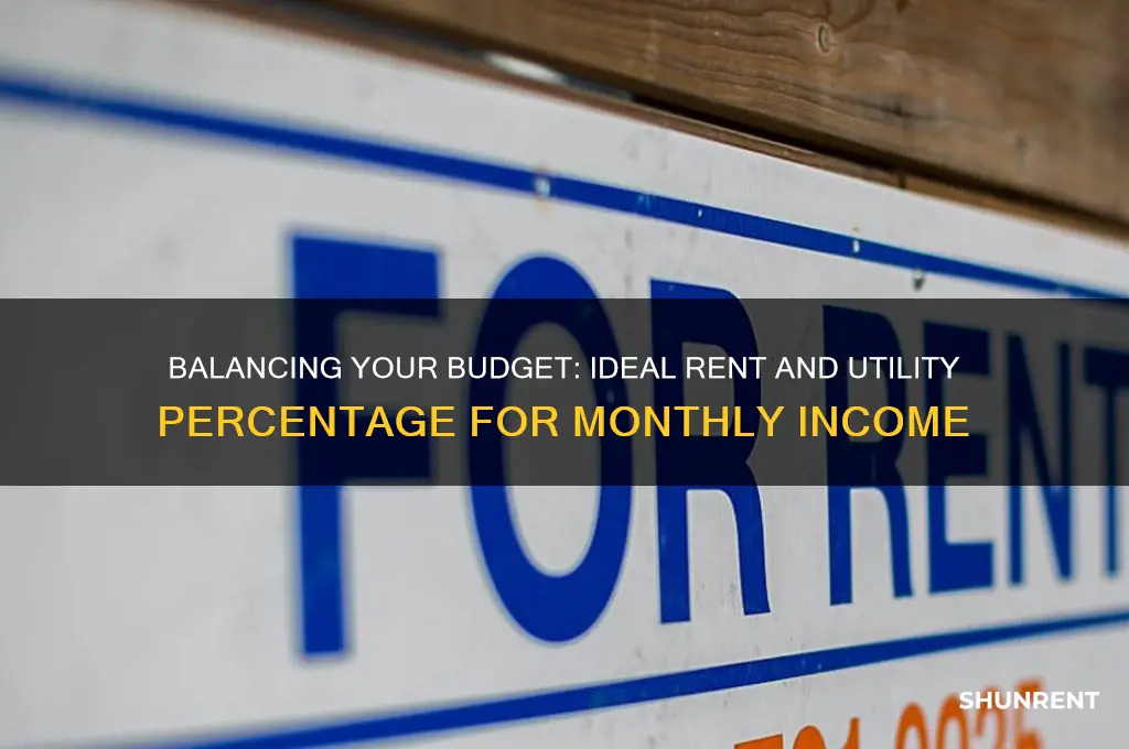 what percentage of net monthly income for rent and utilities