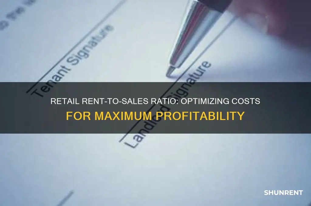 what percentage of sales should rent be for retail