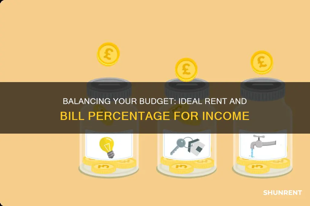 what percentage of your income should be rent and bills