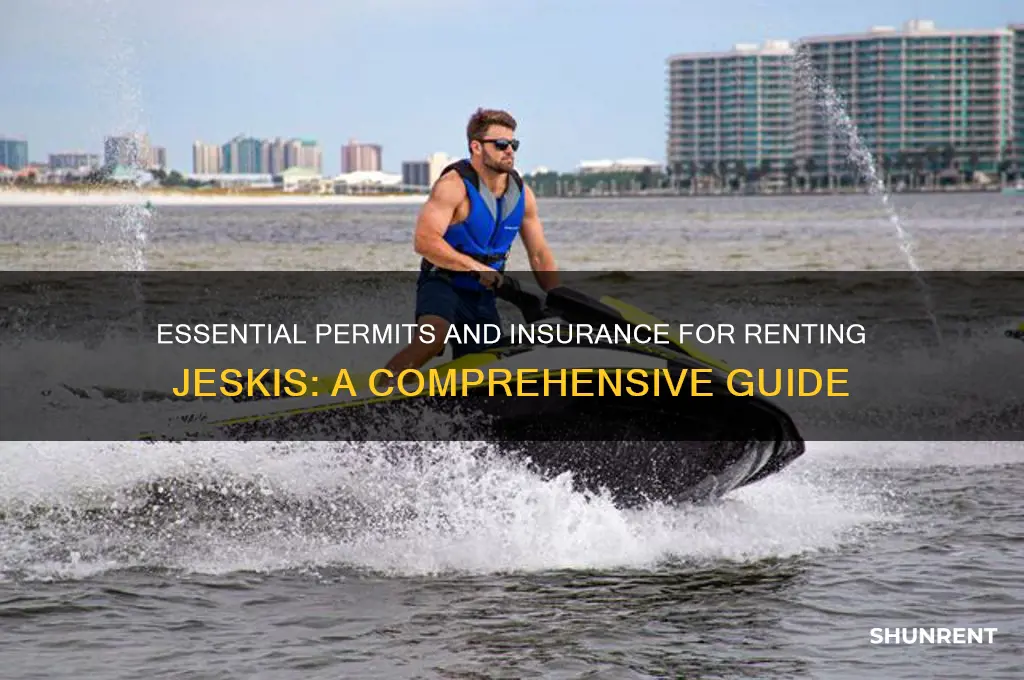 what permits and insurance do i need to rent jeskis