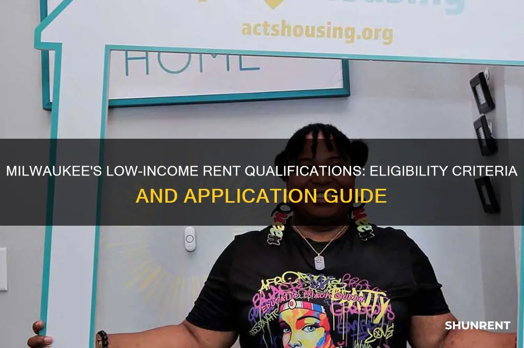 what qualifies for low income rent milwaukee wi