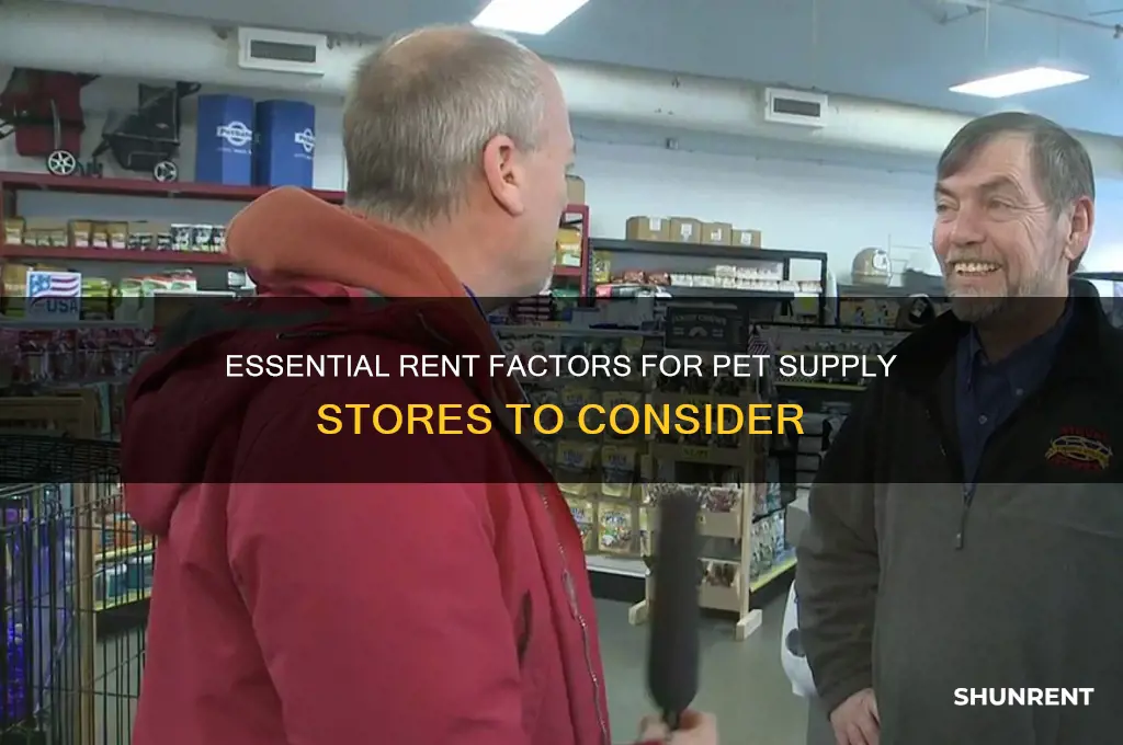 what rent factor do pet supply stores neee