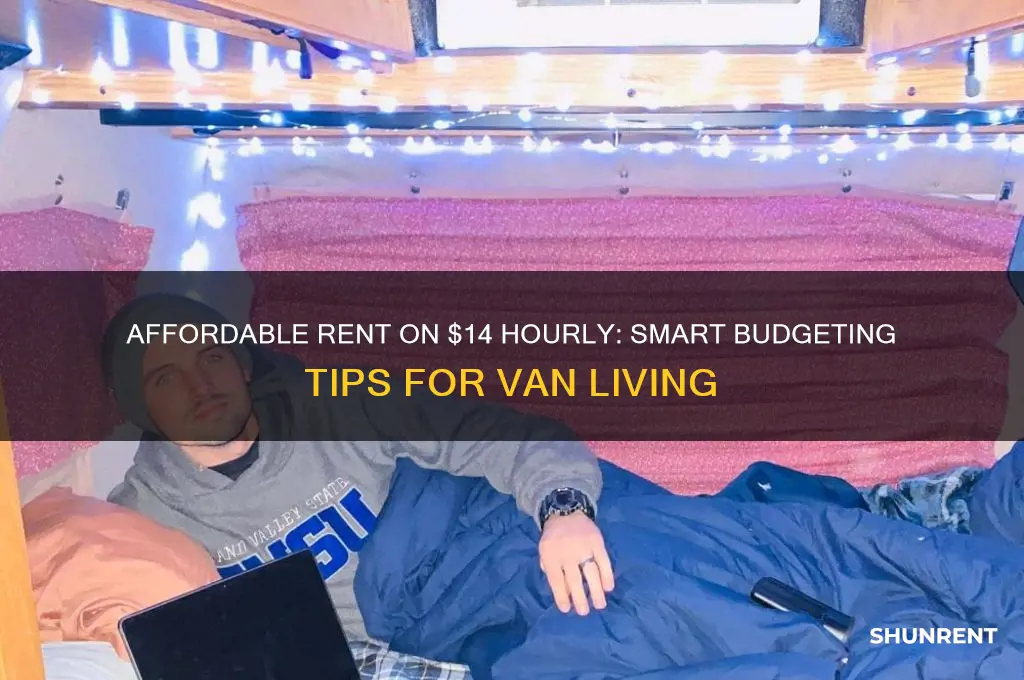 what rent i van afford with 14 an hour