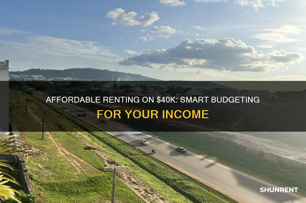 what rent is good with 40k a year