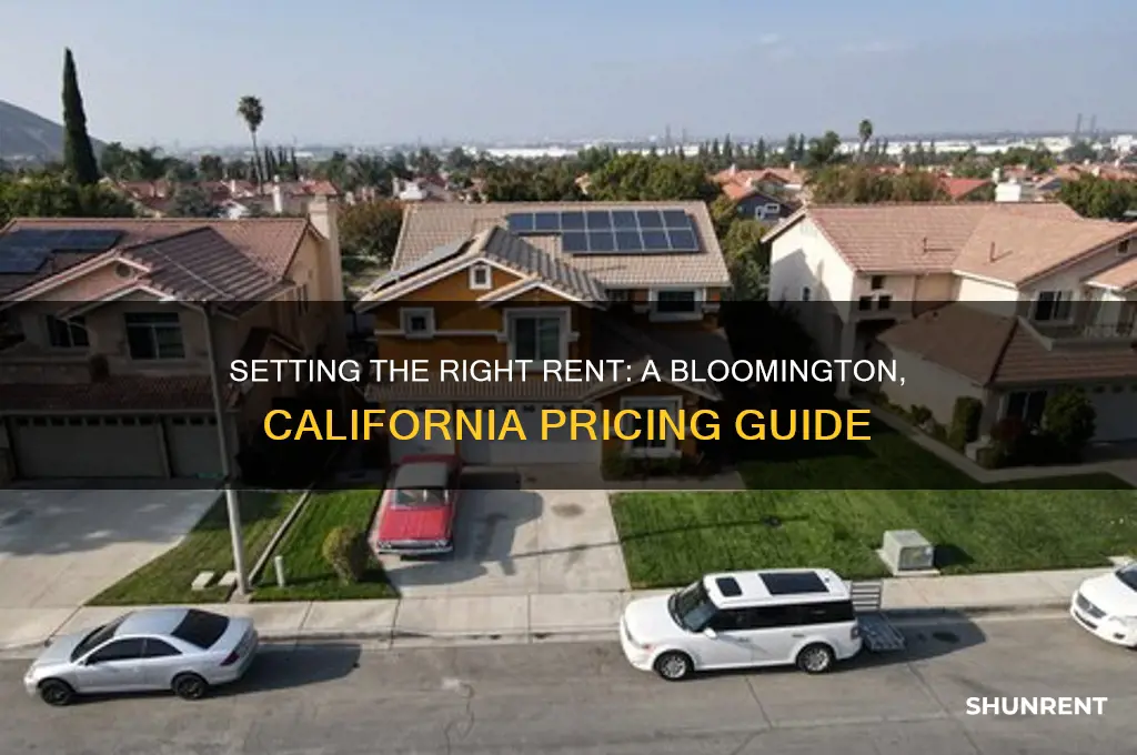 what rent should i charge in bloomington california