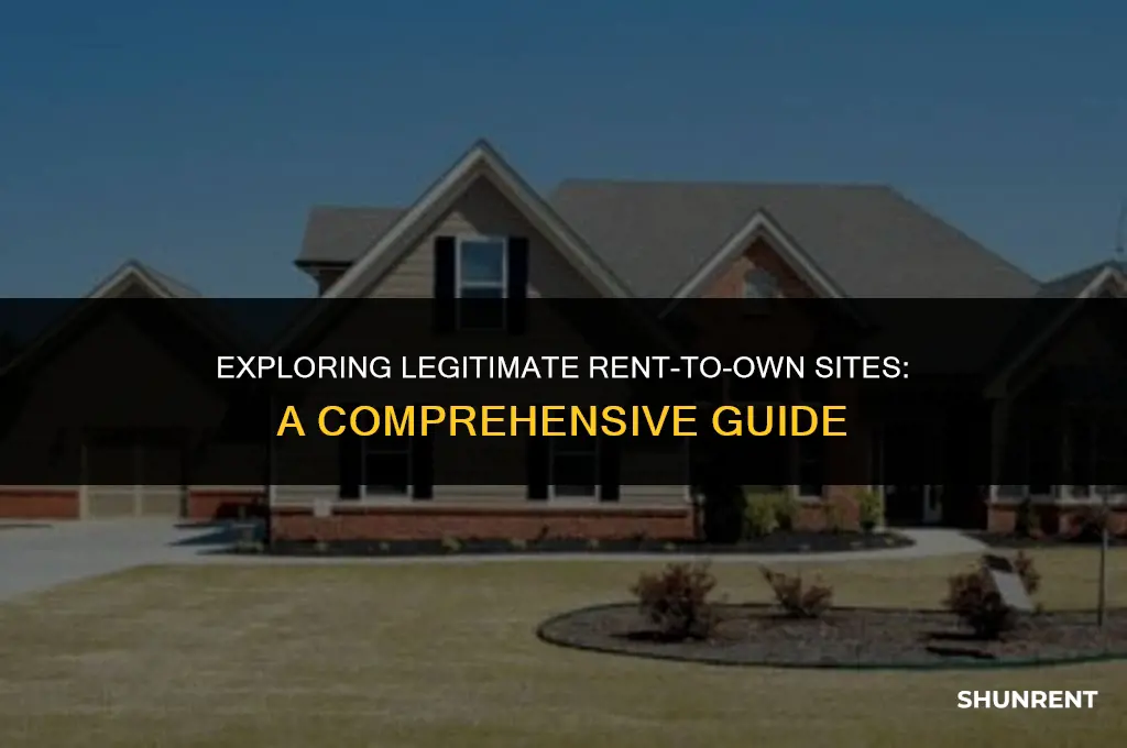 what rent to own sites are legitimate