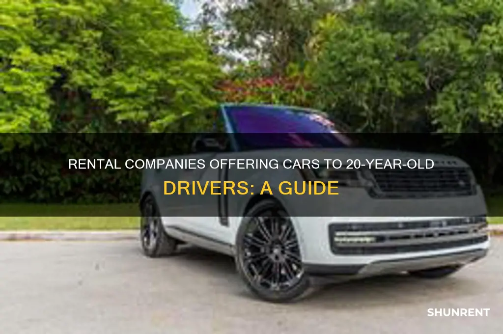 what rental companies rent to 20 year olds