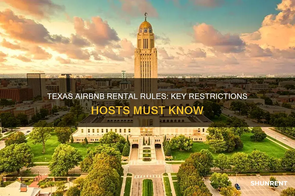 what restrictions are there renting out an airbnb in texas