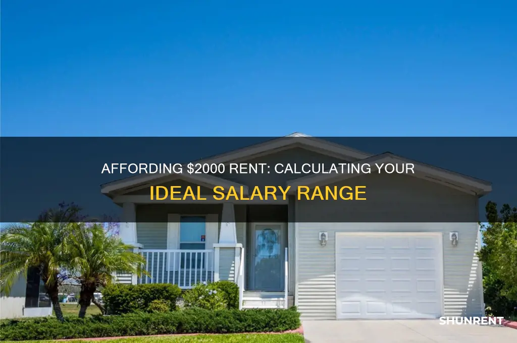 what salary do i need to afford 2000 rent