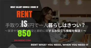 Balancing Rent and Income: Fair Salary for $850 Monthly Housing Costs