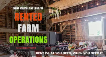Choosing the Right Schedule for Your Rented Farm Operations