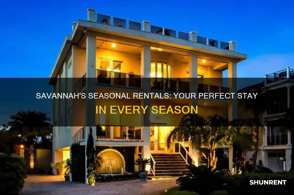 what seasonal rental to rent in savannah georgie