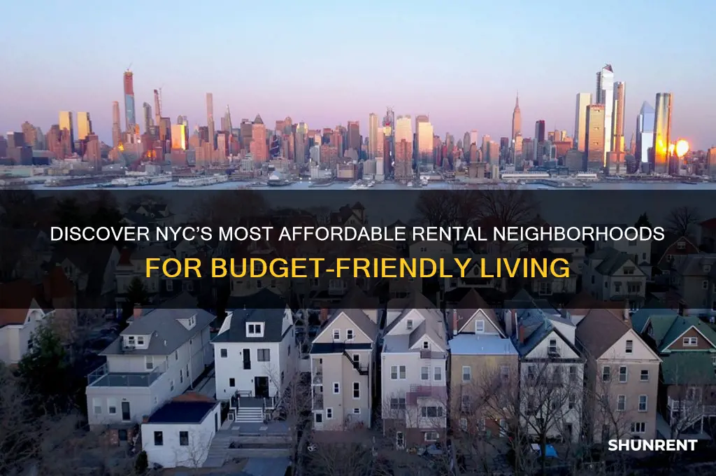 what sections in nyc the cheapest to rent